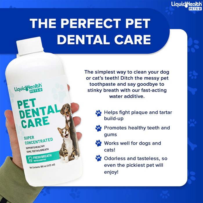 NEW! Pet Dental Care Water Additive For Dogs & Cats