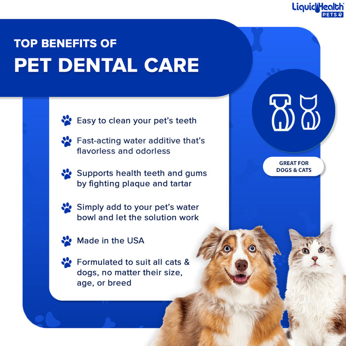 NEW! Pet Dental Care Water Additive For Dogs & Cats