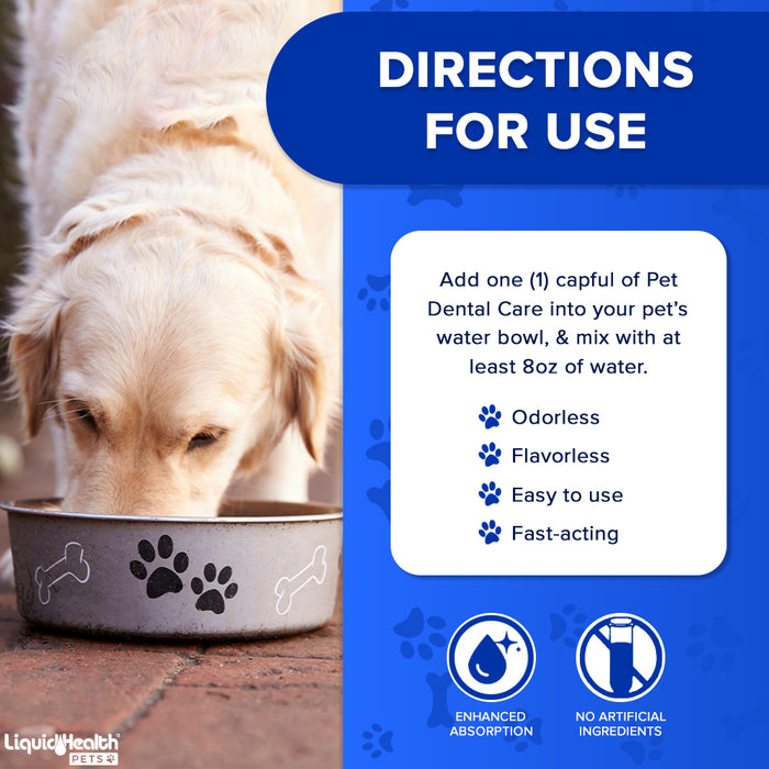 NEW! Pet Dental Care Water Additive For Dogs & Cats
