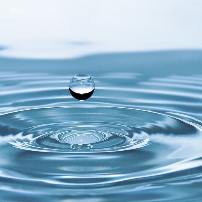 Drop of water creating waves