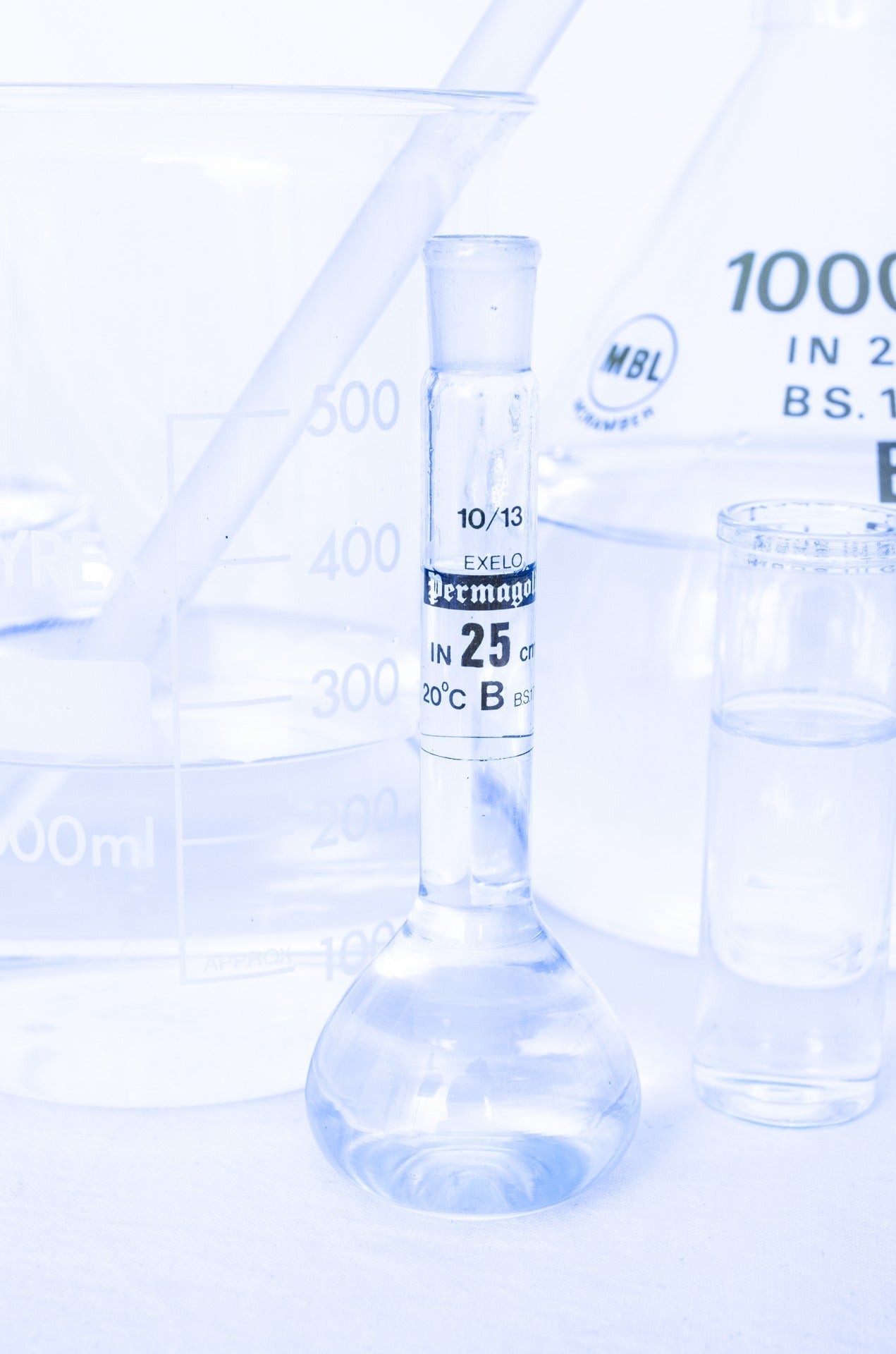 Big laboratory glass recipient