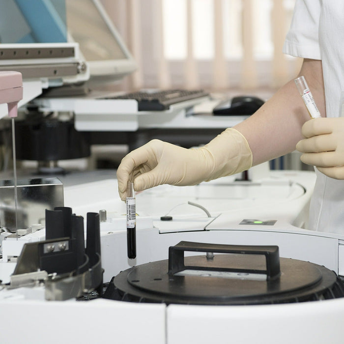 Woman in a laboratory working