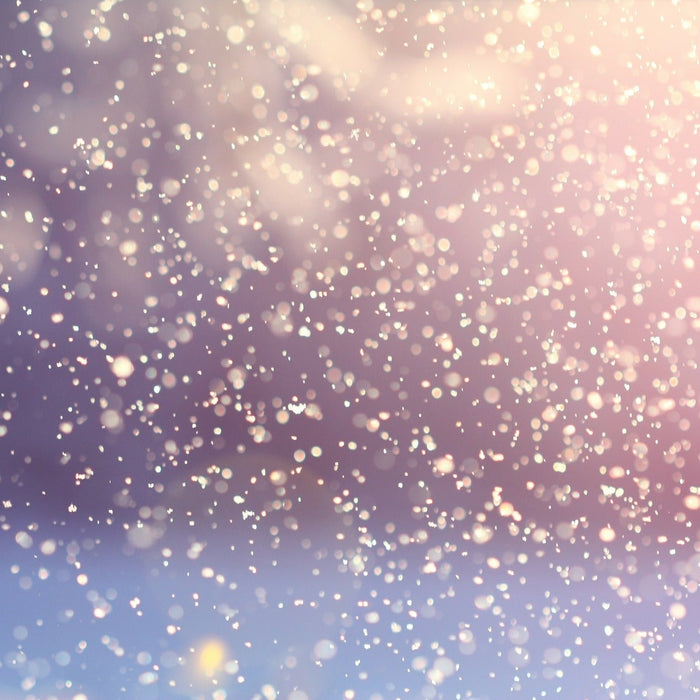 Snow falling slowly on the ground
