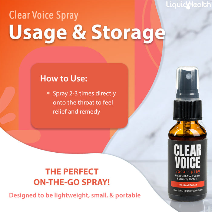 Clear Voice - Vocal Spray