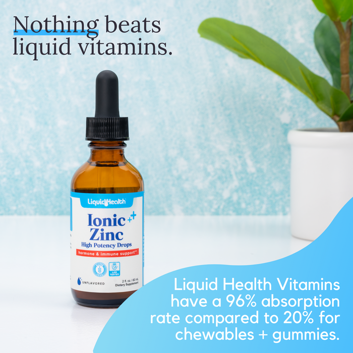 Organic Liquid Ionic Zinc High Potency Drops