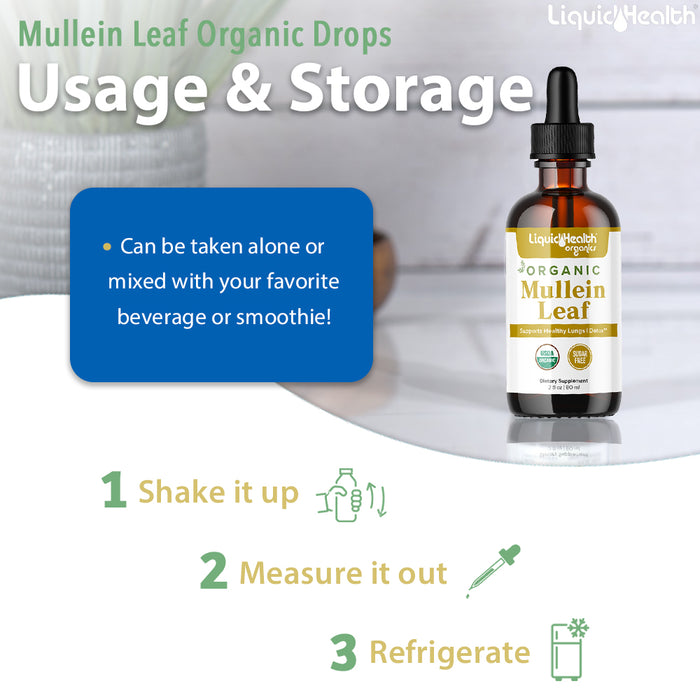 NEW! Mullein Leaf Extract (Organic, 1000 mg)
