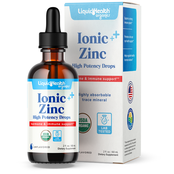 Organic Liquid Ionic Zinc High Potency Drops