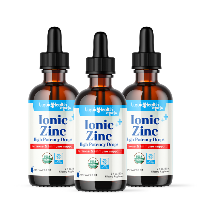 Organic Liquid Ionic Zinc High Potency Drops