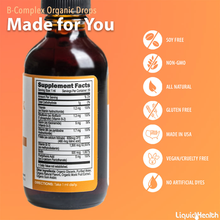 NEW! Organic Vitamin B-Complex Drops